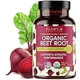 USDA Plant.O Premium Organic Beet Root Tablets [1350mg Beets Powder] with Black Pepper for Extra Absorption - Nitric Oxide Supplement
