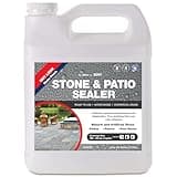 Serveon Sealants Natural Stone Sealer (Wet Look Matte Finish) Commercial Grade Outdoor Indoor Waterproof Grout Sealer Protects Pavers Pools Patios Decorative Landscape Stones (1 Gallon) H2800S