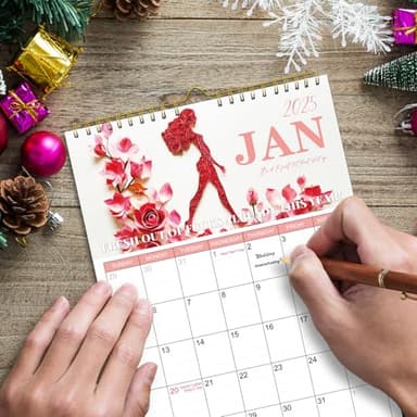 2025 Calendar Fuck It Calendar For Tired Women,Funny Swear Word Monthly Wall Calender,12 Month Wall Planners,Christmas Gift-11x8.5In