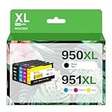DAM aila Compatible 950XL 951XL Ink Cartridge Replacement for HP OfficeJet Pro 8600 8610 8620 8100 8630 8660 8640 8615 76DW 251DW, Black, Cyan, Magenta, Yellow, 4-Pack