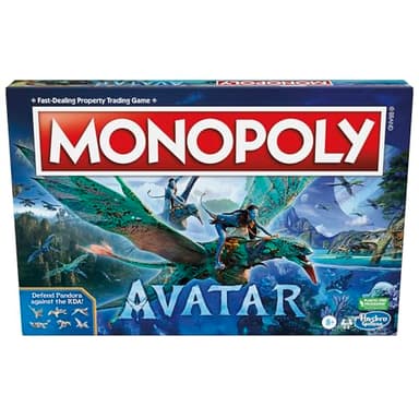 Monopoly: Avatar Edition Board Game for Ages 8 and Up, Family Games for 2 to 6 Players, Kids Games