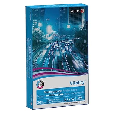 Xerox® Vitality™ Multi-Use Printer & Copy Paper, 1 Ream, White, Legal (8.5" x 14"), 500 Sheets Per Ream, 20 Lb, 92 Brightness, FSC® Certified