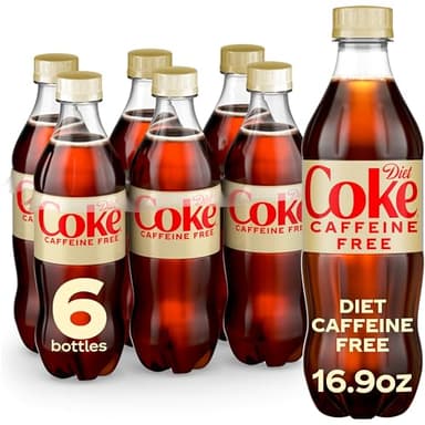 Diet Coke Caffeine Free Soda Soft Drink, 16.9 fl oz, 6 Pack