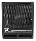 Rockville RBG10S Powered PA Subwoofer, Compact, 10", 1200W, Deep Bass, Variable Crossover, Built-in Limiter, Pole Mount, Perfect for DJ, House Parties