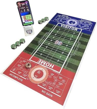 Tabletop Football Game or Football Board Game for Indoor or Outdoor Play - A Shuffleboard Football Game Called Fozzy Football