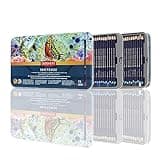 Derwent Coloured Pencils, Inktense Ink Pencils, Drawing, Art, Metal Tin, 72 Count (2301843)