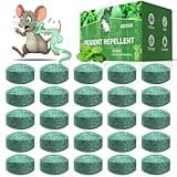 Mouse Rodent Repellent, 25 Pack Peppermint Oil Mouse Repellent Balls for Rats Mice Deterrent, Natural Mice Traps for Indoor Outdoor Use, Keep Rodents Away from Garden and Home, Family & Pet Safe