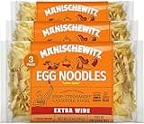 Manischewitz Traditional Extra Wide Egg Noodles 12oz (3 Pack), Homestyle Taste & Texture, Premium Enriched, Low Sodium, No Preservatives