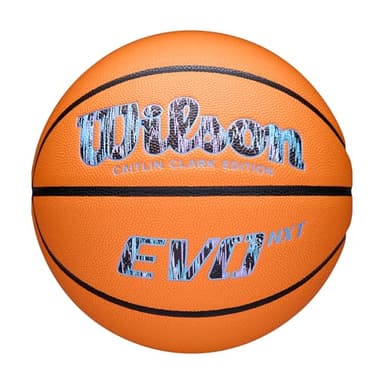 WILSON Caitlin Clark Embrace EVO NXT Basketball - Orange/Black, Size 7-29.5"