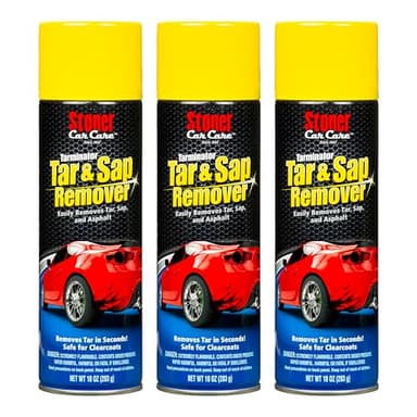 Stoner Car Care 91154-3PK Tarminator Tar, Sap, and Asphalt Remover – Fast Acting Tar and Sap Remover for Cars – Clear Coat Safe Auto Cleaner for Paint, Chrome and Wheels – 10 oz (Pack of 3)