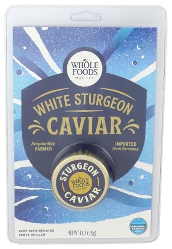 WHOLE FOODS MARKET White Sturgeon Caviar, 1 OZ