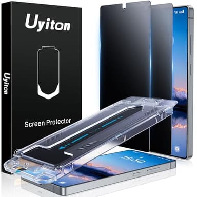 Uyiton for Samsung Galaxy S25 Ultra Matte Privacy Screen Protector - Anti-Fingerprint Anti-Spy Shatterproof Full Coverage Case Friendly 9H Tempered Glass Screen Cover, 2 Pack