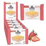 Rip Van Strawberry Keto Wafer Cookies - Healthy Vegan Snacks - Non GMO, Low Sugar (1g), Low Calorie - 16 Count