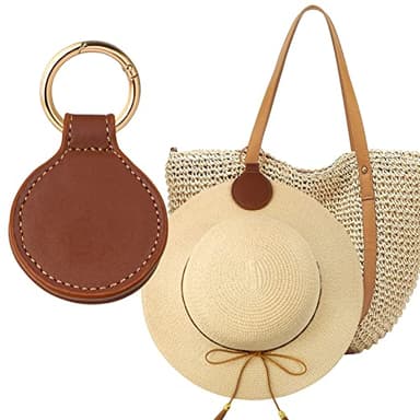 Niveaya Magnetic Hat Clip for Travel on Bag - Magnet Storage Hook, Vacation Traveling Essentials Accessory Brown