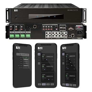 OSD Audio Nero Max8: 4-Zone, 4-Source Amplifier 80W Power, Multi-Room Audio Control, App Integration for iOS & Android, Expand up to 12 Zones, Control4 Driver Support