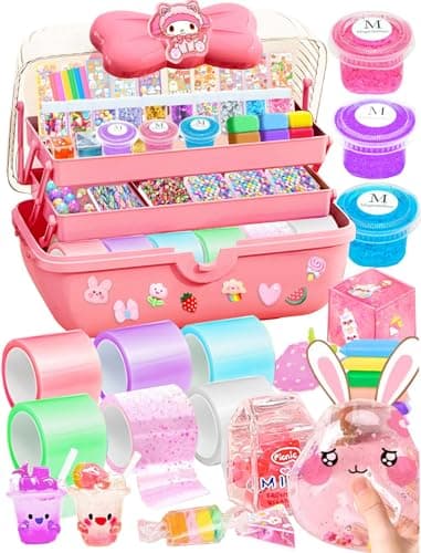 Jimcii Make Your Own Nano Tape Bubble Kit for Kids, Birthday Gifts for 4 5 6 7 8 9 10 11 12 Year Old Girls Girl Grandkids, Kids Toys for Girls 4-6 6-8 7-8 8-10 10-12