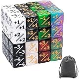 48 Pieces MTG Counter Dice Plus 1 Set in 8 Colors, Magic The Gathering Life Counters +1/+1 Tokens Dice for MTG, TCG, Cards Gaming Accessories