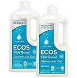 Earth Friendly Products Wave 2X Ultra High Efficiency Free & Clear Auto Dishwasher Gel Free & Clear 40.0fl oz- pack of 2