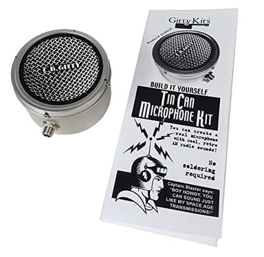 Tin Can Microphone Kit - Build your own old-time Mic!