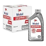 Mobil Full Synthetic High Mileage Motor Oil 5W-30, 1 Quart (6-pack)