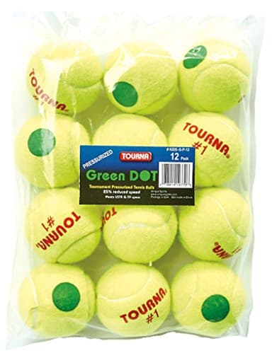 Tourna Green Dot Low Compression Tennis Balls