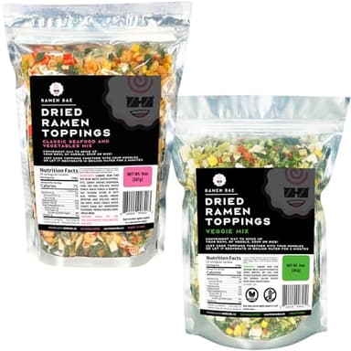 2-Pack - The Ramen Bae - Classic Seafood Vegetables and Veggie Mix, Dried Ramen Toppings