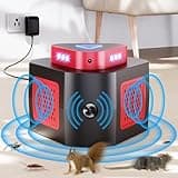 Mouse Repellent Ultrasonic Pest Repeller Plug in 4-Modes 360° Rodent Rat Mice Squirrel Roach Bat Repellent Device Electronic, Blocker Indoor for Home Attic Basement Garage Warehouse