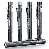 enjoydeal 5PCS LED Pen Light Flashlight Ultra Slim 1000LM Penlight Waterproof Pocket Flashlight for Indoor Outdoor Inspection Work Repair and Emergency 5.5inch