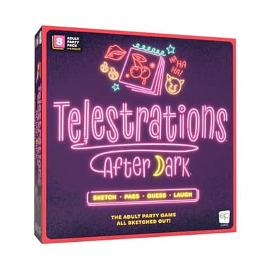 Telestrations: After Dark 8 Player 2nd Edition Board Game, Adults-Only Laugh Out Loud Must Have Party Game, Sketch What You Read & Guess What You Saw, New Look, Same NSFW Fun, 4-8 Players, Ages 18+