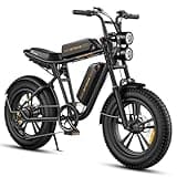 ENGWE M20 1000W Electric Bike for Adults, 48V 26Ah Removable Battery Range 94Miles 28MPH, 7-Speed Electric Motorcycle with 20" *4.0" Fat Tire, Mountain Dual Suspension Ebikes (Dual Battery, Black)