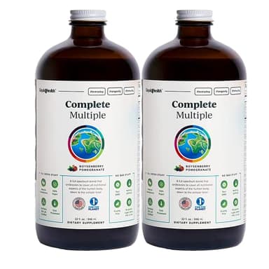LIQUIDHEALTH Complete Multiple Adult Liquid Multivitamin - Essential Vitamins, Minerals & Nutrients, Immune Support, Gut Health, Energy, Detox - Made in USA, Vegan, Non-GMO, Sugar-Free (2 Pack)