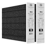 2 Pack 6675 20x25x5 MERV 16 Air Filter Compatible with Lennox X6675 and Lennox HCC20-28 Healthy Climate Carbon Clean MERV 16 Furnace Filter for HVAC System, Part Number HCF20-16, HCF20-10