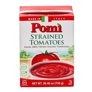 Pomi Tomatoes Strained Italian, 26 Ounce