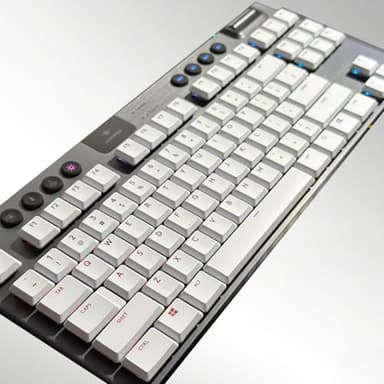 for G915,109 Keys Full Keycaps Set,Shine Through Custom Keyboard Keycaps Replacement for Logitech G813/G815/G913/G915 TKL RGB Mechanical Gaming Keyboard. (White)