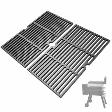 Safbbcue Pro 22 Grates for Traeger Pro 22 Pro 575 HDW433 HDW195 Accessories, Cast iron Grill Grates for Lil' Tex Elite Pellet Grill, for Camp Chef SG24 DLX24 Pellet Grill