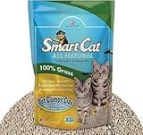 SmartCat All Natural Clumping Cat Litter - Chemical and Dust Free - Alternative to Clay and Pellet Litter - Unscented and Lightweight - 5 Pounds