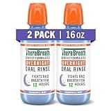 TheraBreath Overnight Mouthwash, Fights Bad Breath for 12 Hours, Chamomile Mint Flavor, Dentist Formulated, Fluoride Rinse, Alcohol Free, 16 fl oz (Pack of 2)