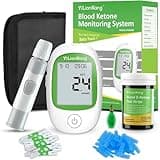 YiLianKang Blood Ketone Meter and 15 Blood Ketone Test Strips and 15 Lancets, Ketone Monitor Kit For Ketogenic Diet, Keto Test Check Ketosis, 5 Second Fast Get Results