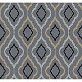 Candice Olson Inspired Elegance Diva Wallpaper Color Steel Blue/Caramel/Black/Pewter