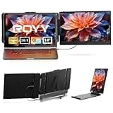 ROYY Laptop Screen Extender Dual Monitor - 14" Portable Monitor IPS FHD 1080P Attachment Extended Extra Screen USB-C HDMI Port Compatible with Wins Mac Dex Chrome Travel Work Fits 13"-17" Laptops