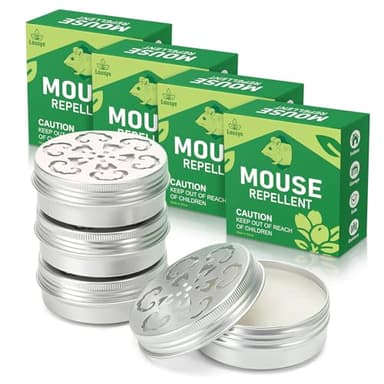 Rodent Repellent for Car Engines,4 Pack Mouse Repellent Peppermint Oil - Keep Mice Out of Car,Rv,Garage & Home, Safe for Humans and Pets