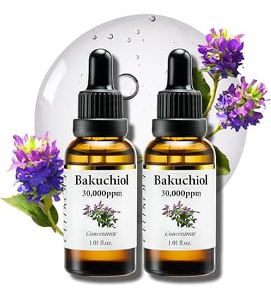 Korean Bakuchiol Concentrate Mix-in Serum 30,000 ppm - High Potency Retinol Alternative | Wrinkle Reduction Skin Firming & Smoothing - Anti-Aging Sensitive Skin Vegan & Cruelty-Free Non-GMO 2 oz