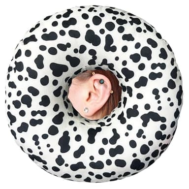 BVOKQUC Ear Piercing Pillow for Side Sleepers Pillows with Holes for Ear Pain,Donut Pillow for Ear Side Sleeping Pillow for Adults CNH Ear Pain Relief Pressure Sores Ear Pillow with Hole in Center