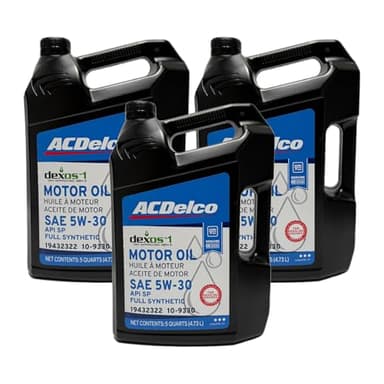 ACDelco GM Original Equipment 10-9330 (19432322) dexos™1 GEN 3 Full Synthetic 5W-30 Motor Oil - 5 qt Jug (Case of 3)