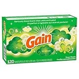 Gain Original Dryer Sheets, 120 Count