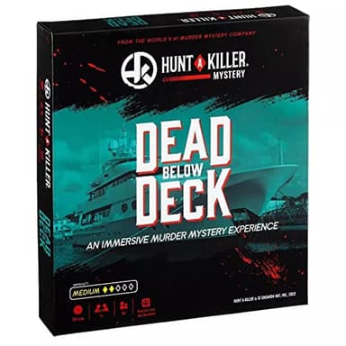 Hunt A Killer: Dead Below Deck, Solve a Murder on a Yacht, Mystery Box Game for True Crime Fans, Murder Mystery Game for Adults, Play True Detective and Crack Unsolved Mysteries, Designed for Ages 14+