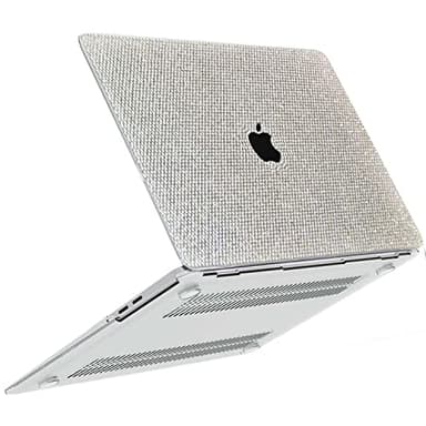 Teazgopx Bling Rhinestone Case for MacBook Air 15 inch 2025 2024 2023 Release M4 A3241/M3 A3114/M2 A2941 Chip with Liquid Retina Display Touch ID,Glitter Sparkle Diamond Fashion Luxury Shiny Shell