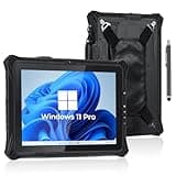 MUNBYN Rugged Windows Tablet IRT09, 12.2" Windows 11 Pro Tablet, Intel N5105, 16GB+128GB Replaceable SSD, 4G LTE Tablet, Heavy Duty Tablet, Industrial Tablet for Construction Worker, 2Y Protection