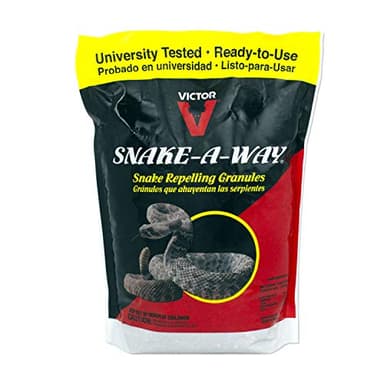 Victor VP364B Snake-A-Way Outdoor Snake Repelling Granules 4lbs, Snake Repellent for Yards, Use Against Poisonous & Non-Poisonous Species, Protects .5 Acres
