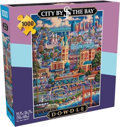 Buffalo Games - Dowdle - City by The Bay - 1000 Piece Jigsaw Puzzle for Adults -Challenging Puzzle Perfect for Game Nights - Finished Size is 26.75 x 19.75